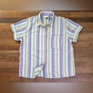 Universal threads women’s medium Striped Pastel Blouse